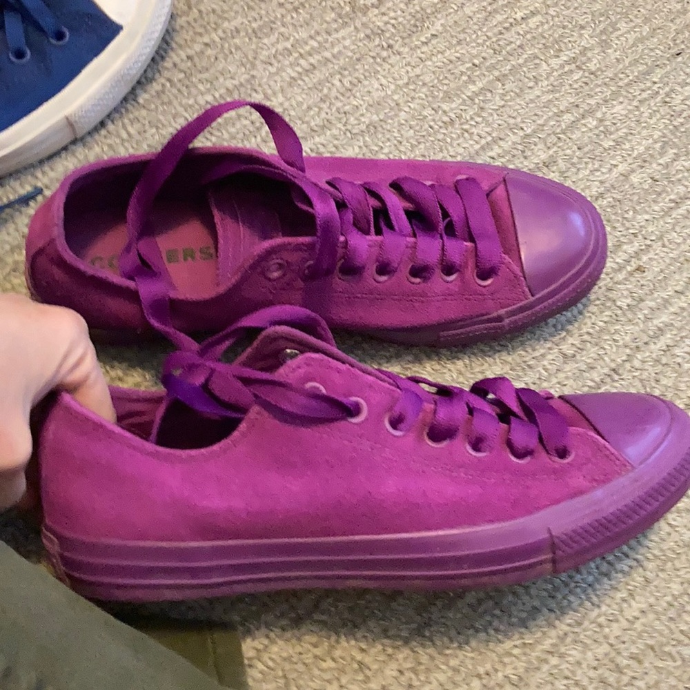 Rare Purple Suede Converse Sneakers Women’s 10.5